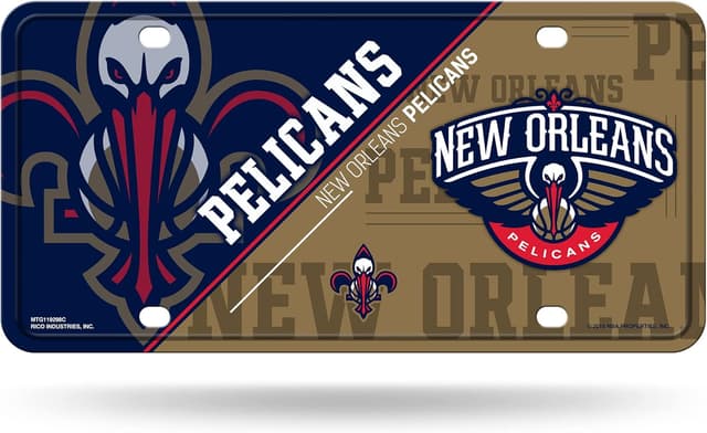 Thumbnail 6 de Rico Industries NBA Basketball Metal Auto Tag (6" x 12") — License Plate Attachment for Truck/Car/SUV