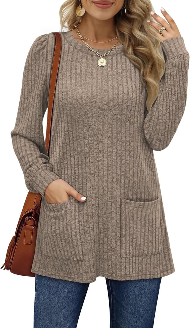 Thumbnail 5 de Aokosor Long Sleeve Tops 70% Polyester