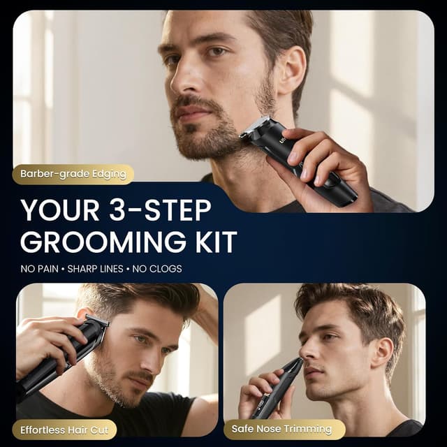 Detalle de Ufree 3-in-1 Beard Trimmer electric shaver for men 🪒
