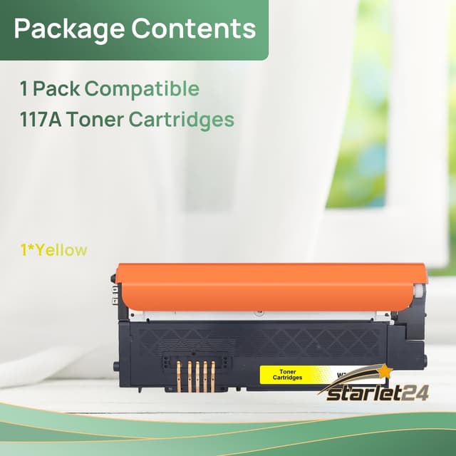 Detalle de Starlet24 1x 117A Toner Gelb kompatibel (W2072A) – Ersatz für HP Color Laser
