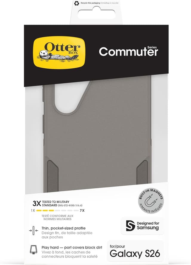 Detalle de OtterBox Cover Commuter Series con Magneti per Samsung Galaxy S26, grigio
