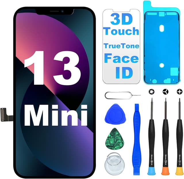 Detalle de Écran LCD DIGI4U pour iPhone 13 Mini (5,4 pouces) avec kit de réparation