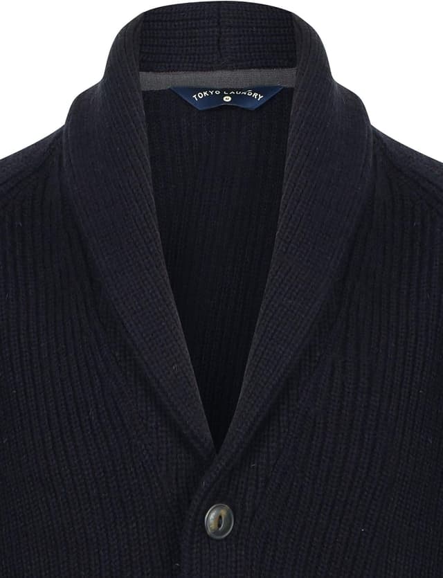 Detalle de Tokyo Laundry Men’s Knitted Shawl Neck Cardigan
