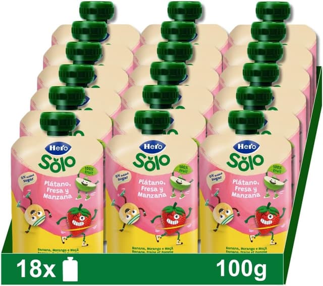 Thumbnail 5 de Hero Baby Bolsitas de Frutas 🍑🍎🍌 Pack 18x100g
