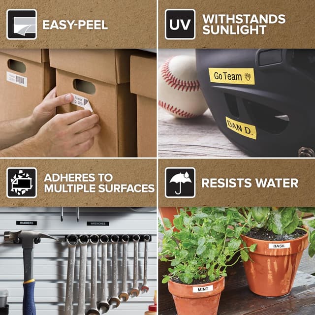 Thumbnail 4 de DYMO D1 étiquettes autocollantes 19 mm x 7 m (10 rouleaux)