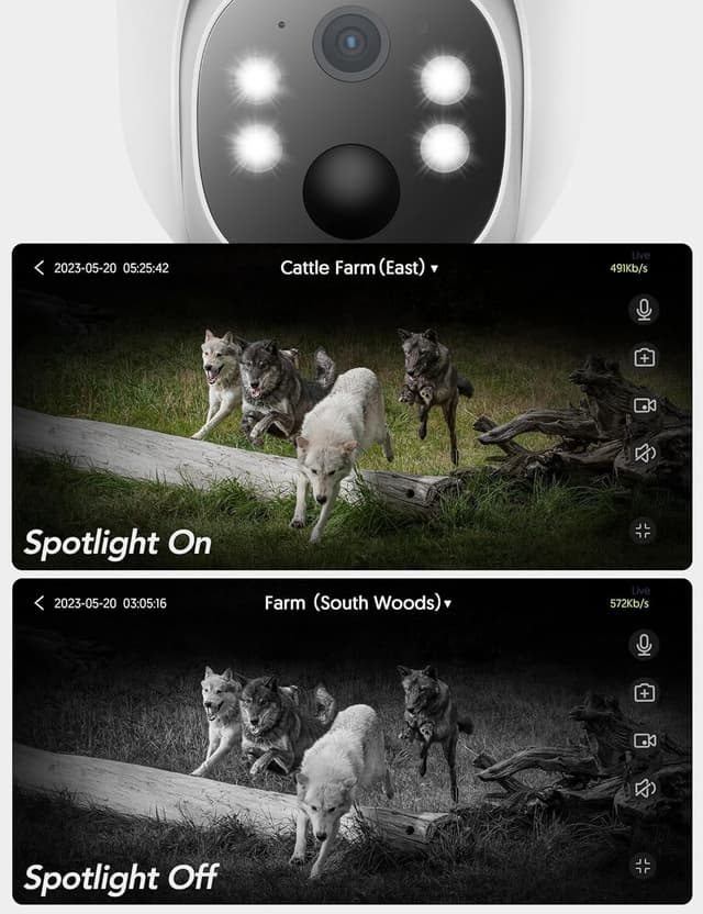 Thumbnail 5 de GNCC 4G Telecamera Esterno 2K con pannello solare