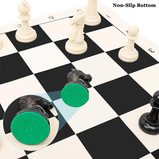 Detalle 2 de Chess Set Tournament 50,5 cm Silicone Board