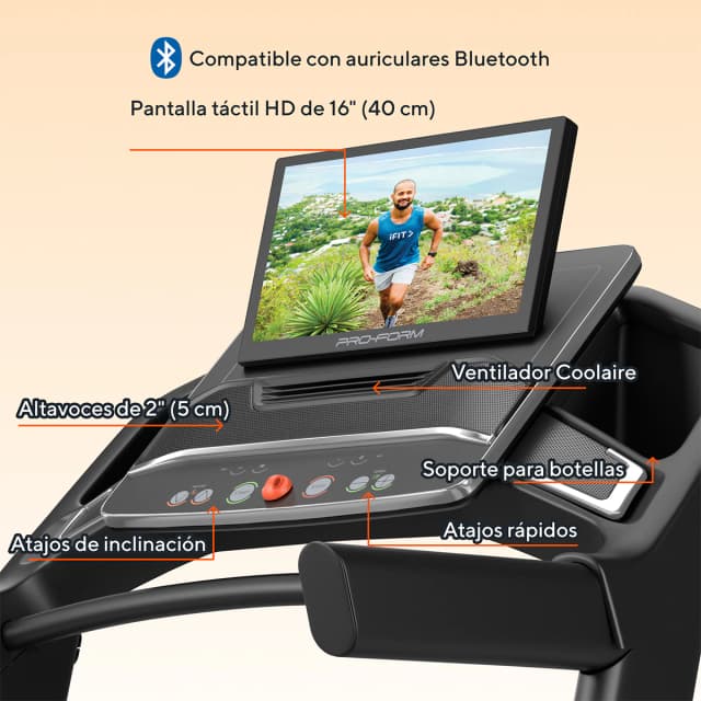 Detalle de Proform Carbon Pro 9000 🏃♀️ Cinta de correr profesional