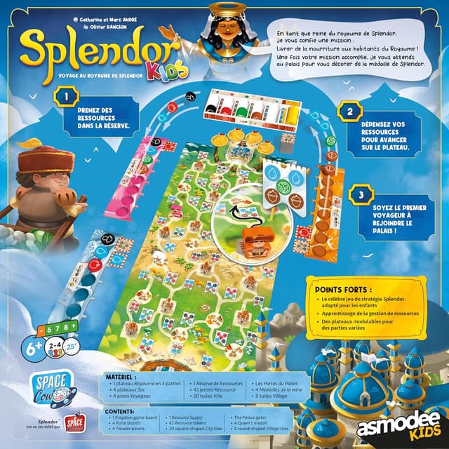 Detalle de Asmodee Splendor Kids – Space Cow : jeu de stratégie famille dès 6 ans (2 à 4 joueurs)