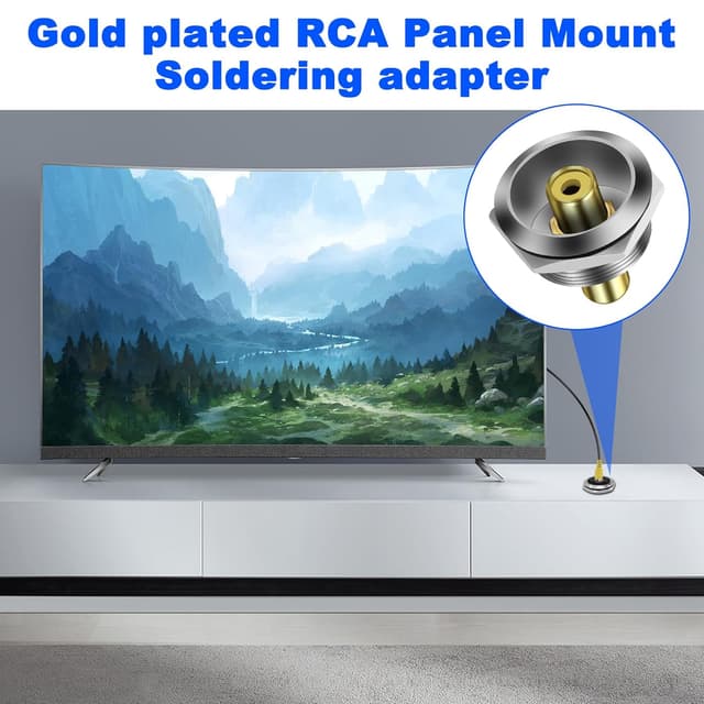 Thumbnail 5 de MEIRIYFA RCA Panel Mount Coupler 3pcs