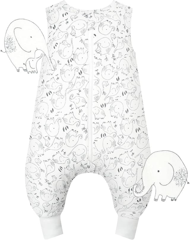 Detalle de WYTbaby Sacco Nanna con Piedini 1.0 Tog in 100% Cotone ultra-morbido