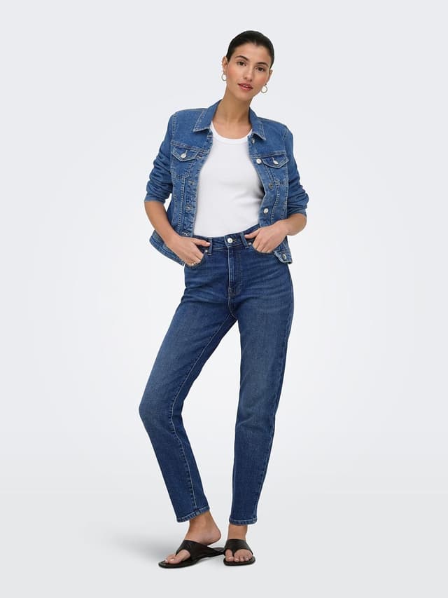 Detalle de ONLY ONLWONDER giacca in denim da donna, taglio leggermente aderente