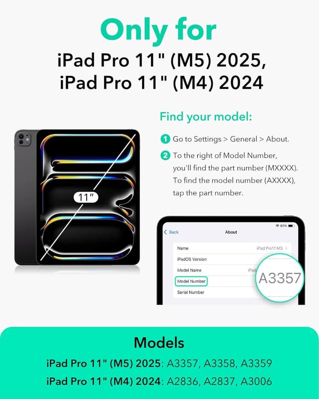 Detalle 2 de ESR 2-Pack Armorite Tempered Glass Screen Protectors for iPad Pro 11" (M5 2025 / M4 2024) with UltraFit Tray