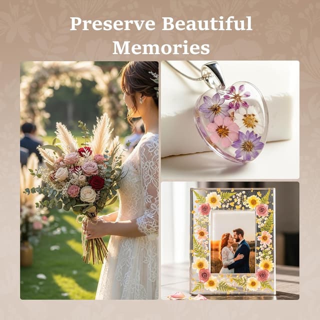 Detalle de Aboofx Mikrowellen-Blumenpresse (22,9 x 22,9 cm) – Schnell-Trocknung für Blumen, Kräuter & Blätter