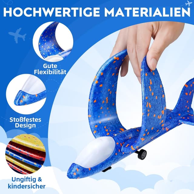 Thumbnail 5 de Winstico Flugzeug Spielzeug mit Katapult 15 m