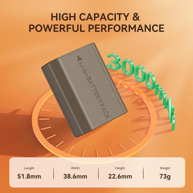 Detalle de AKTTKA NP-FZ100 3000mAh 2-pack per Sony