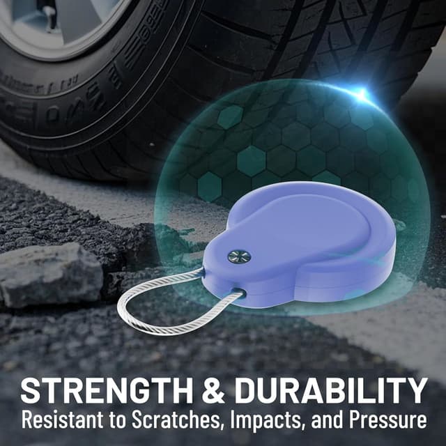 Detalle 2 de Airtag Holder IPX8 Waterproof Keychain (5-Pack) with Braided Steel Cable