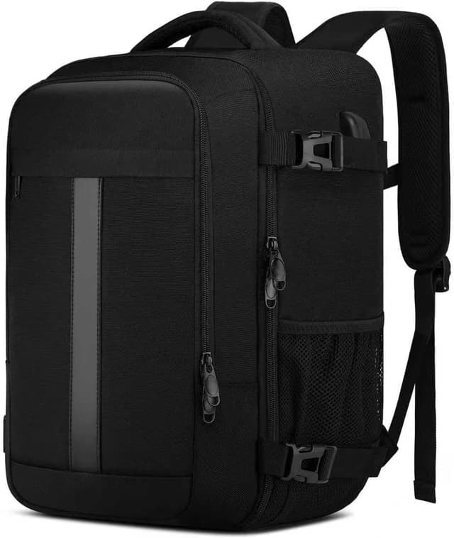 Detalle de PUSLOM Ryanair cabin-size underseat backpack 40x30x20 with USB charging port (Grey)
