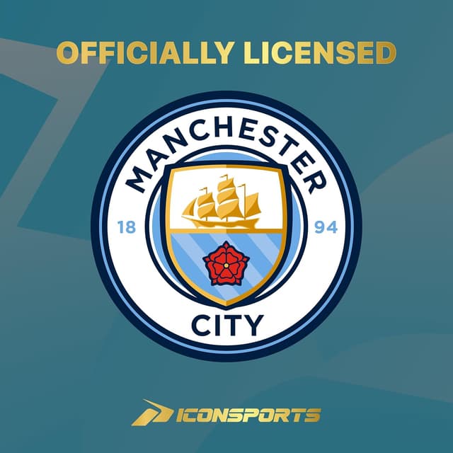 Thumbnail 6 de Icon Sports Manchester City FC Official Soccer Team Ultimate Fan Pack for Kids (Jacket, T-Shirts, Scarf & Ball)