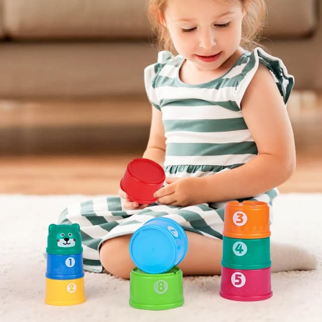 Thumbnail 5 de HAGOT Lot de 9 Tasses empilables pour bébé