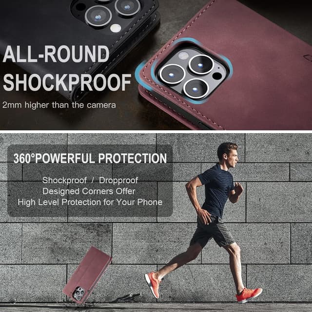 Thumbnail 1 de Monweicz Coque IPhone 14 Vin Rouge