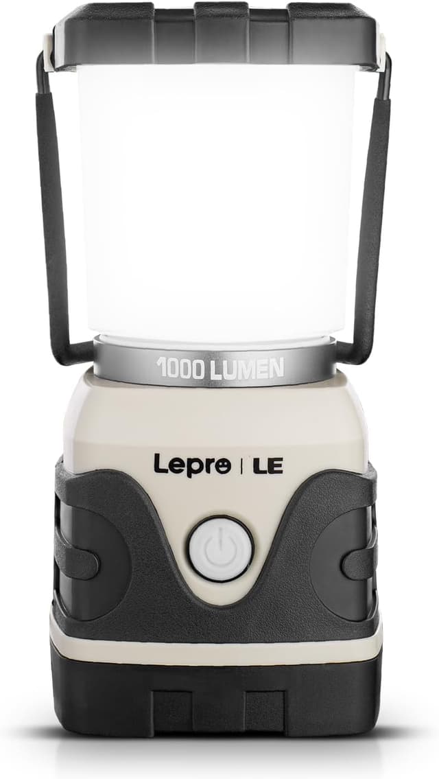 Imagen de Lepro Lampe de Camping LED 1000 lm, lanterne étanche IPX4 à piles avec luminosité réglable et 4 modes en OfertitasTOP