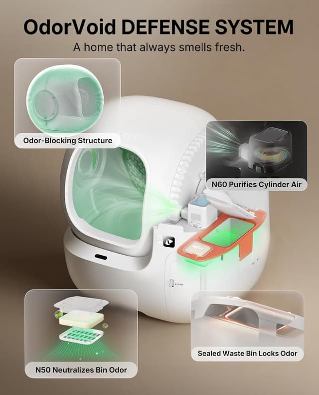 Thumbnail 5 de PETKIT PUROBOT MAX PRO 2 8L self‑cleaning litter box