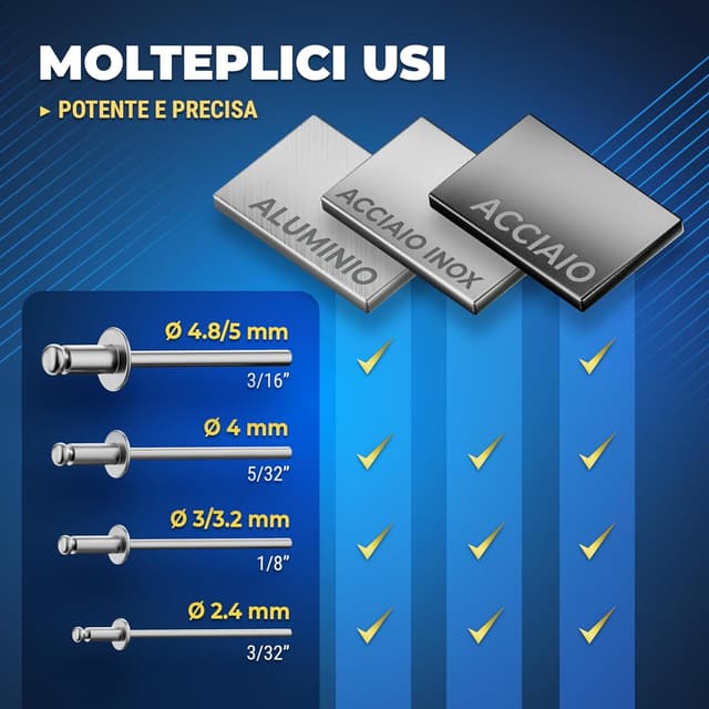 Detalle de S&R Rivettatrice Manuale Professionale 470 pezzi