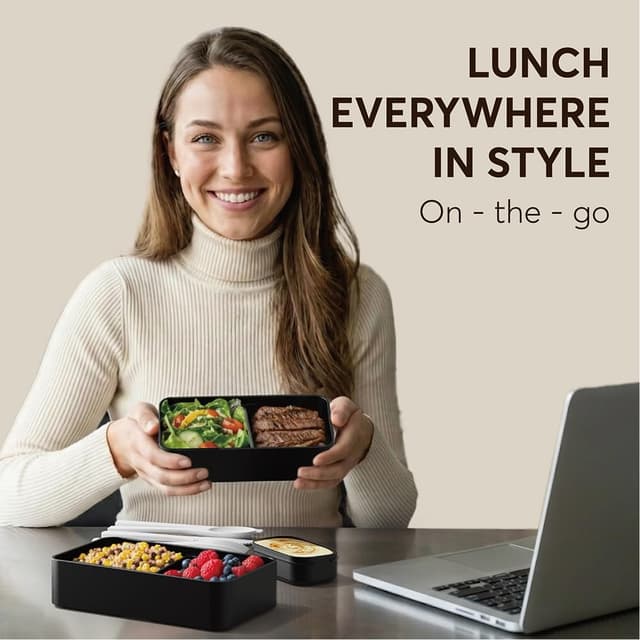 Detalle 2 de Umami Bento Box Adult All‑in‑1 40 oz 🍱