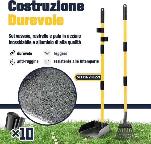 Thumbnail 5 de CJYMMFAN Paletta per escrementi con manico lungo 🐾