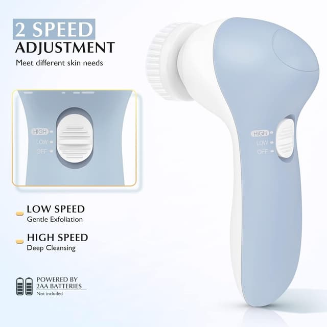Thumbnail 6 de COSLUS 7 in 1 Facial Cleansing Brush (Silicone Scrubber) FBS-D Electric Exfoliating Rotating Massage Device