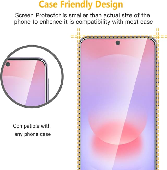 Detalle 1 de WFTE A37 5G screen protector 2 pack