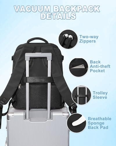 Thumbnail 7 de SZLX mochila de vacío con bomba y tamaño cabina (40x30x20), compatible con Ryanair