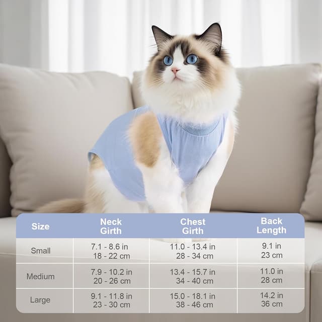 Thumbnail 5 de Avont Cat Recovery Suit Post-Surgery Kitten Onesie