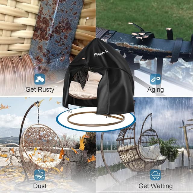 Thumbnail 5 de Ezilif Double Egg Chair Cover 230x200cm