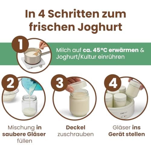 Detalle de Clatronic JM 3344 yogurtera 7×160 ml 🍶