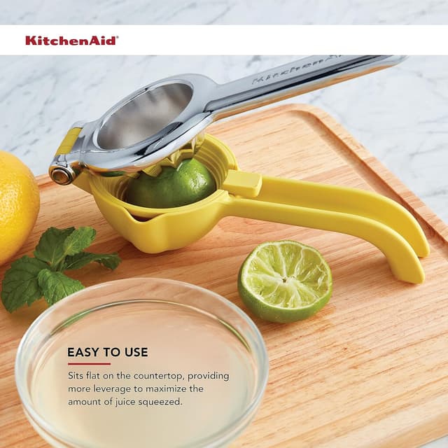 Detalle 2 de KitchenAid Citrus Juice Press Squeezer for Lemons and Limes with Seed Catcher and Pour Spout, 8 Inch