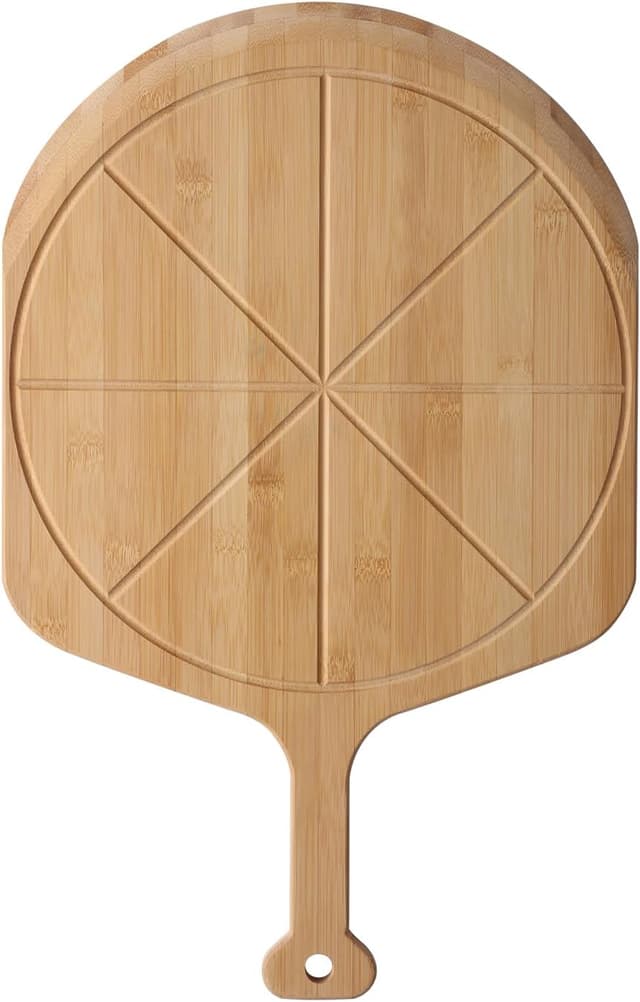 Detalle de Fiery Chef 12” Bamboo Pizza Peel 17.3"