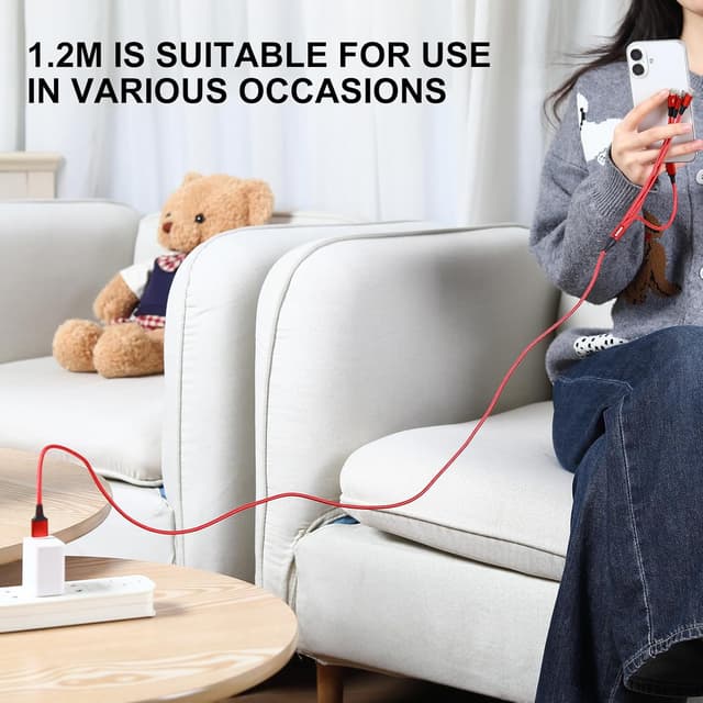 Thumbnail 5 de MJXIANG USB C Kabel 4 Ports