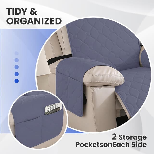 Thumbnail 6 de Ystyle Ystyle copripoltrona 1 posto grigio blu