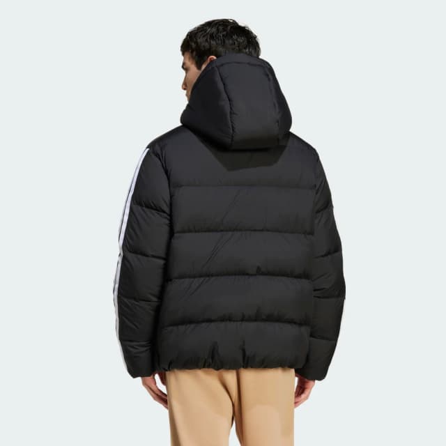 Detalle 2 de Essentials Climawarm 3-Stripes Puffer Chaqueta de plumón con capucha