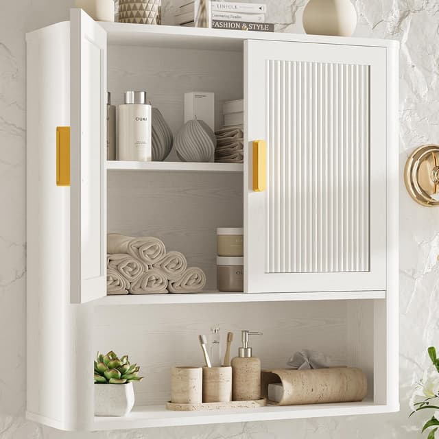 Detalle de INNOD Bathroom Wall Storage Cabinet 1-shelf