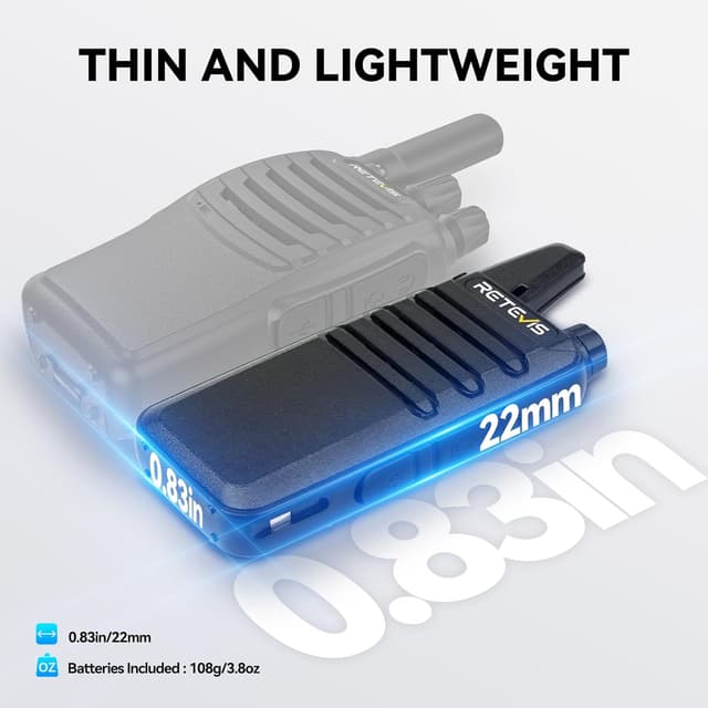 Thumbnail 1 de Retevis RT22 6-pack walkie talkies