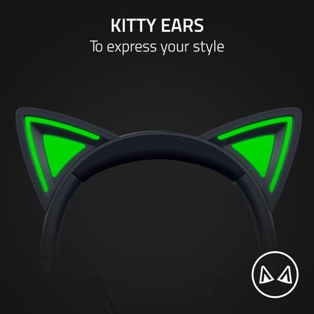 Detalle 2 de Kraken Kitty V2 auriculares gaming RGB negros