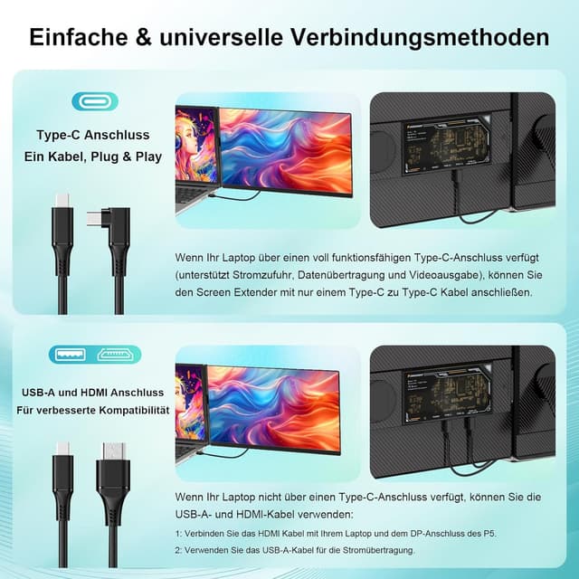 Detalle 2 de Laptomo Portable Monitor 15,6 Zoll Erweiterung