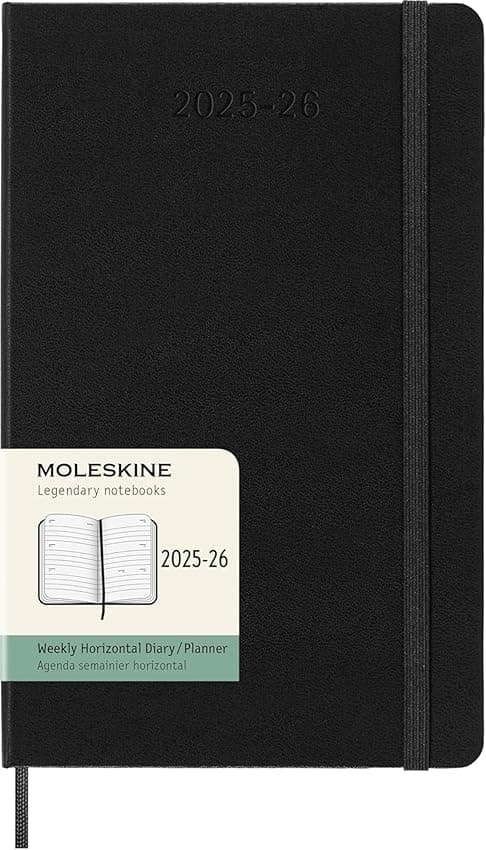 Imagen de Moleskine Weekly Planner 2025-2026 — Agenda semanal 18 meses 19 x 25 cm en OfertitasTOP