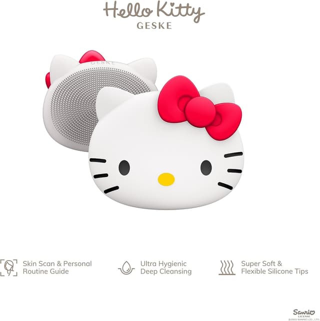 Detalle 2 de GESKE x Hello Kitty Brosse faciale SmartAppGuided™ 3 en 1 en silicone (nettoyage doux)