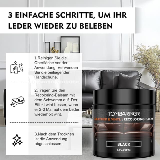 Thumbnail 5 de TOMBARINGR Leder Reparatur Set Kastanienbraun