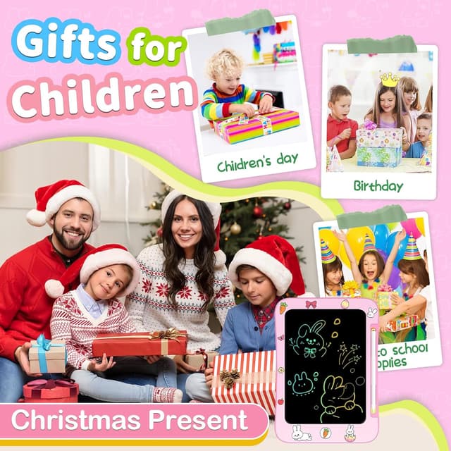 Thumbnail 6 de Genialba LCD Writing Tablet (Rabbit) – colourful screen drawing board for ages 3–7