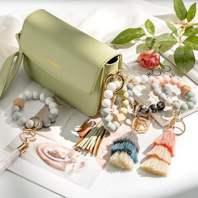 Detalle 2 de CHUQING Schlüsselanhänger Armband für Damen 🔑